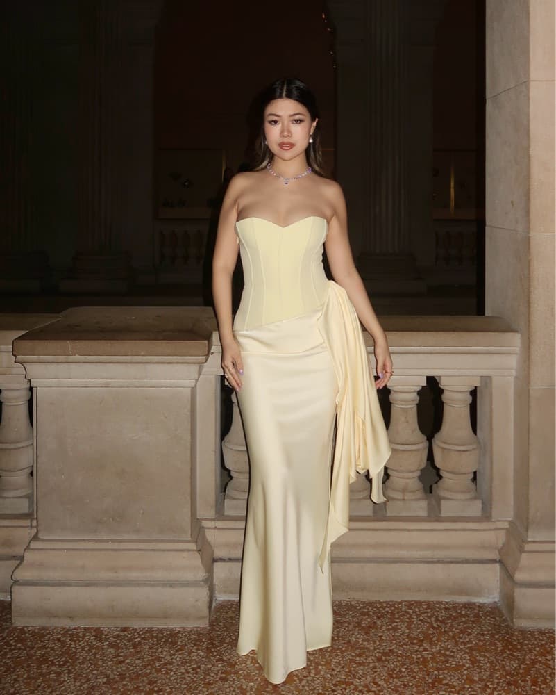Butter Yellow Corset Gown  - Image 2