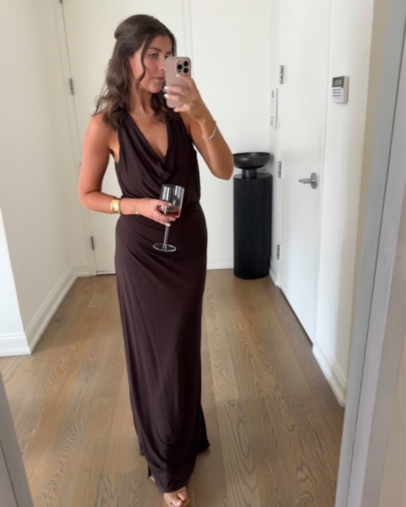 Simkhai Kosme Dress ESPRESSO - Image 1