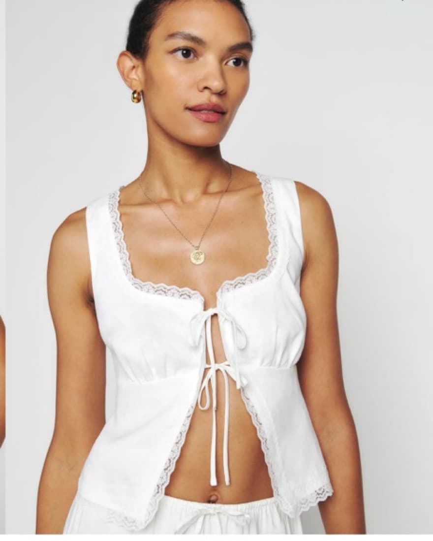 Reformation rosalie Linen Top - Image 1