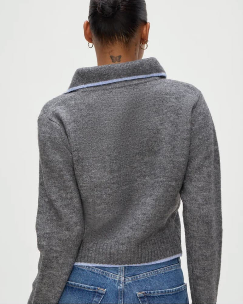 Cozy Layered Sweater Jacket - Image 2