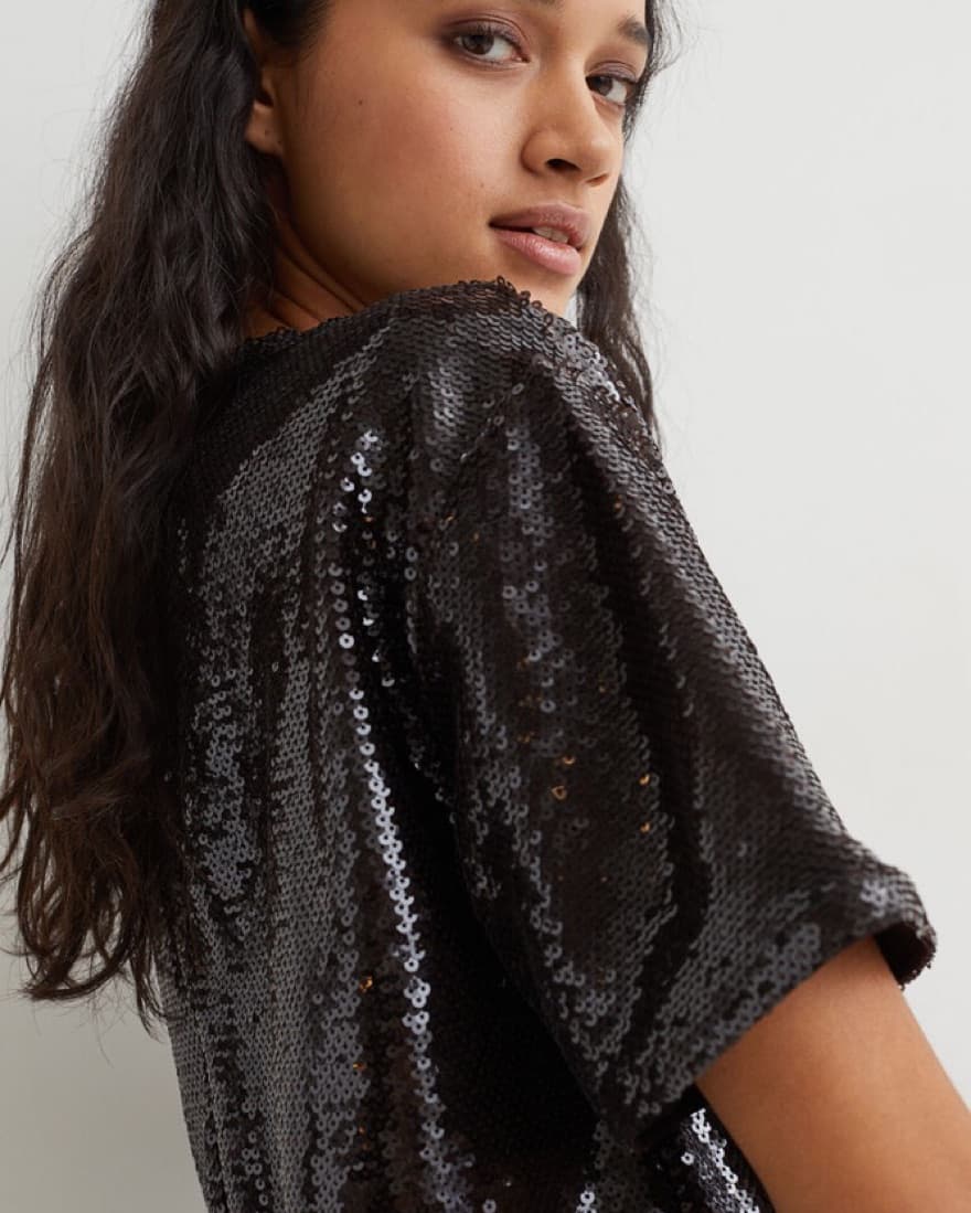 H&M Black Going Out Top - Image 3