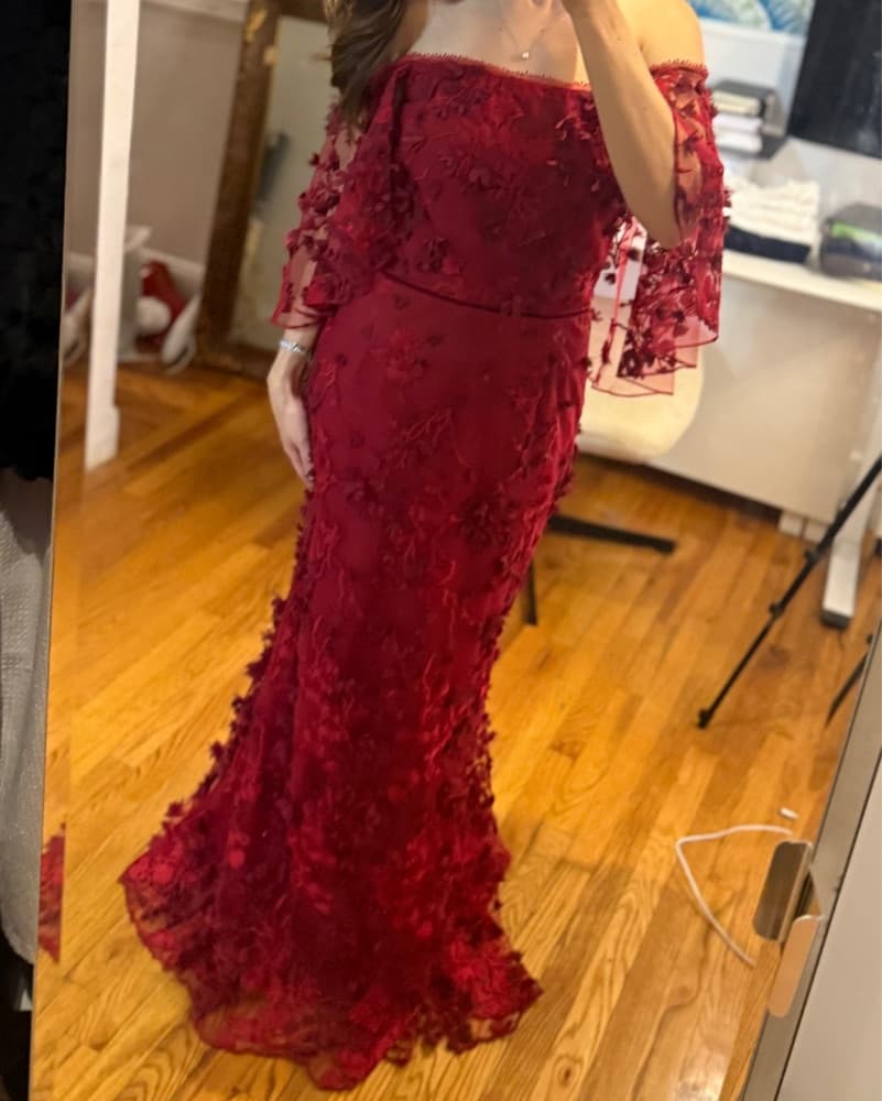 Marchesa Notte Red Gown - Image 5