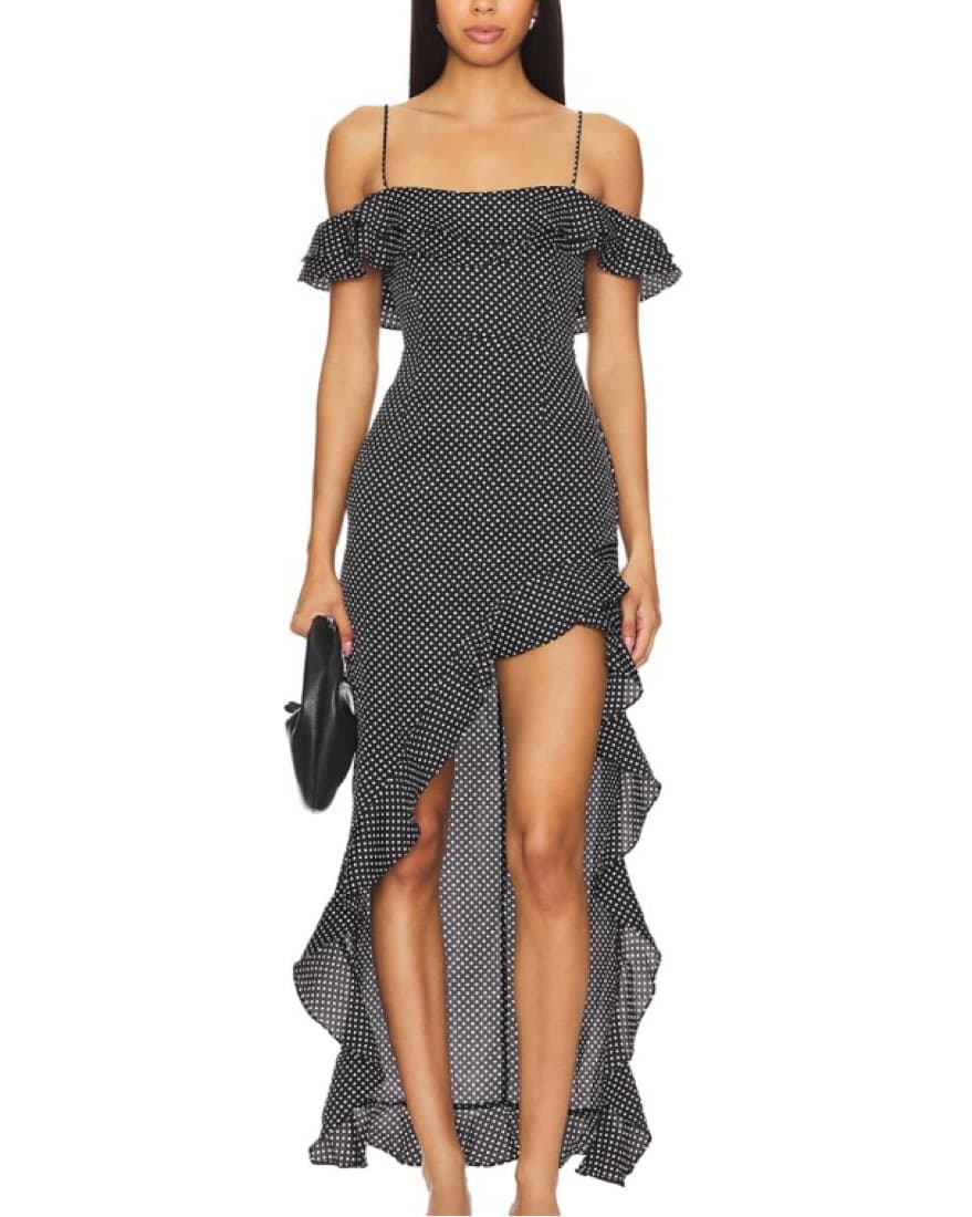 Revolve Chic Polka Dot Maxi Dress - Image 1