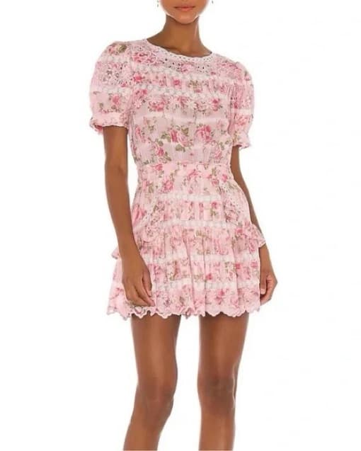 LoveShackFancy Augustine Floral Dress - Image 1