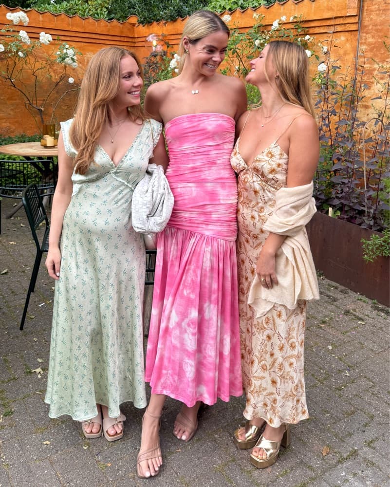 BARDOT Drop Waste Pink Dress - Image 1