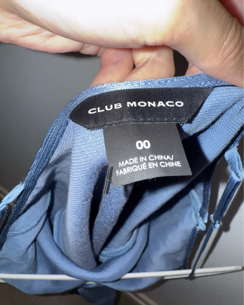Club Monado Blue Maxi Satin Slip Dress  - Image 6