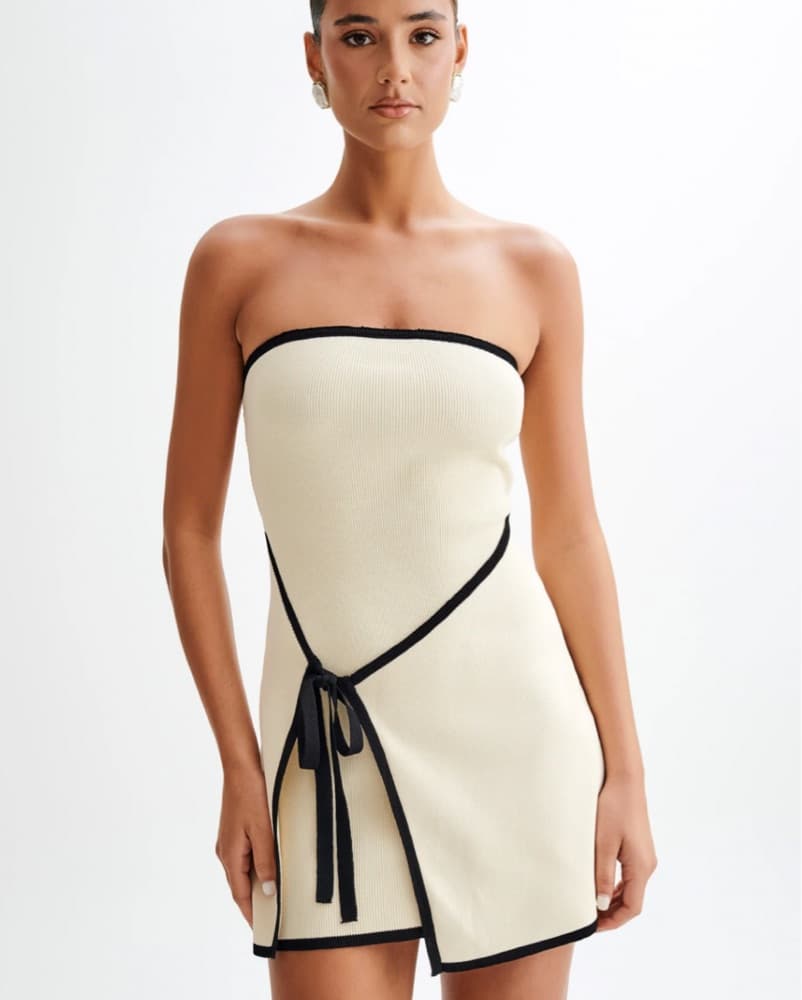 Rian Strapless Knit Mini - Image 1