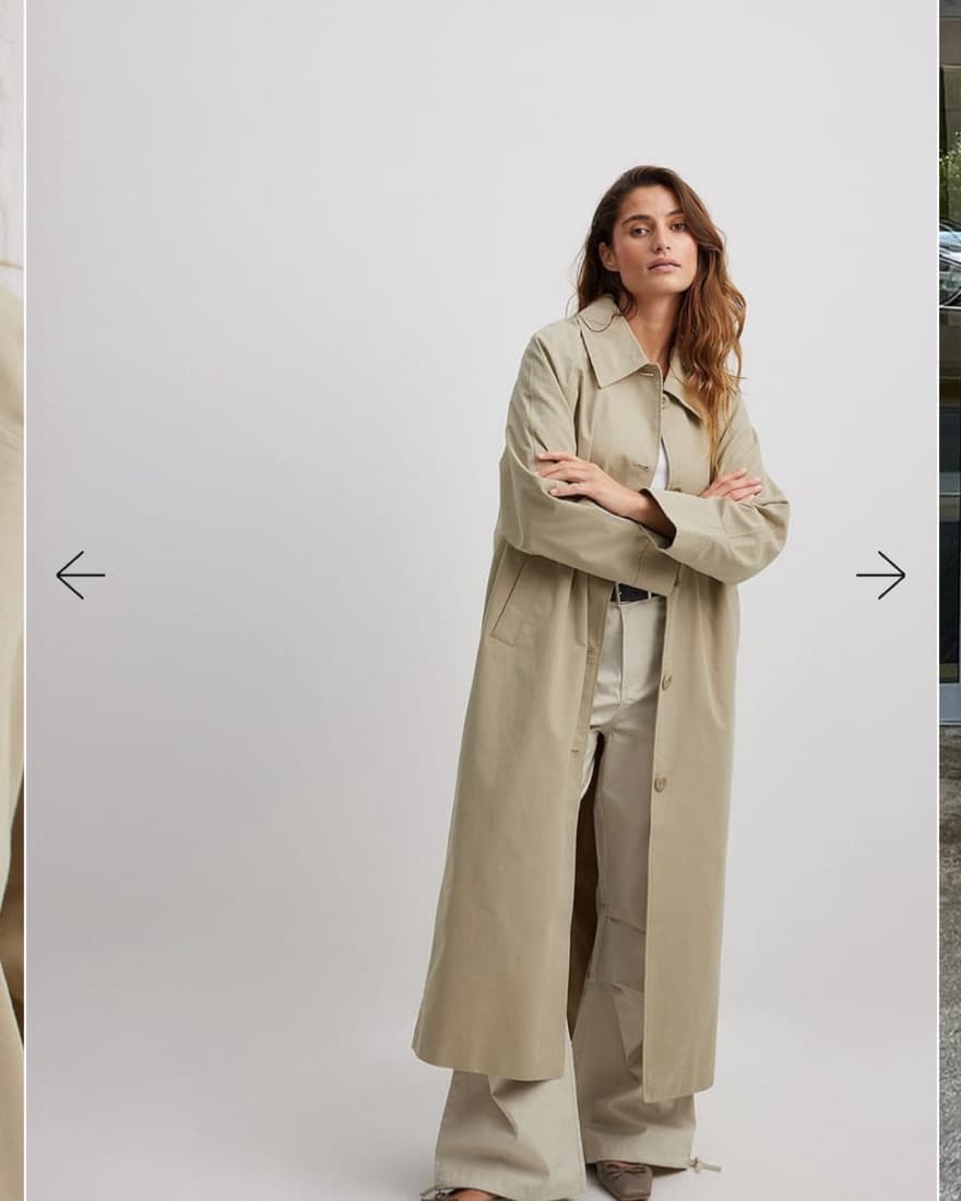 NA-KD Overszied Dropped Shoulder Trench  - Image 3