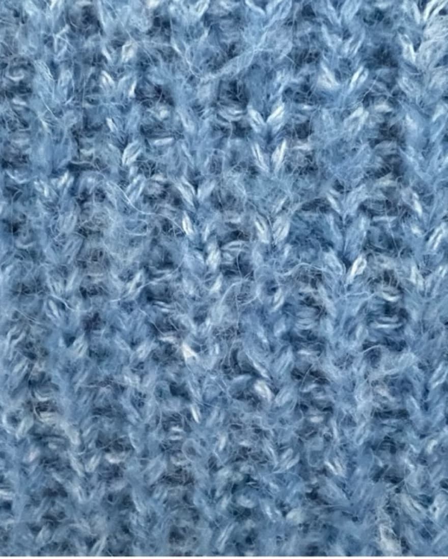 Zara Knit Blue Oversized Cardigan - Image 5