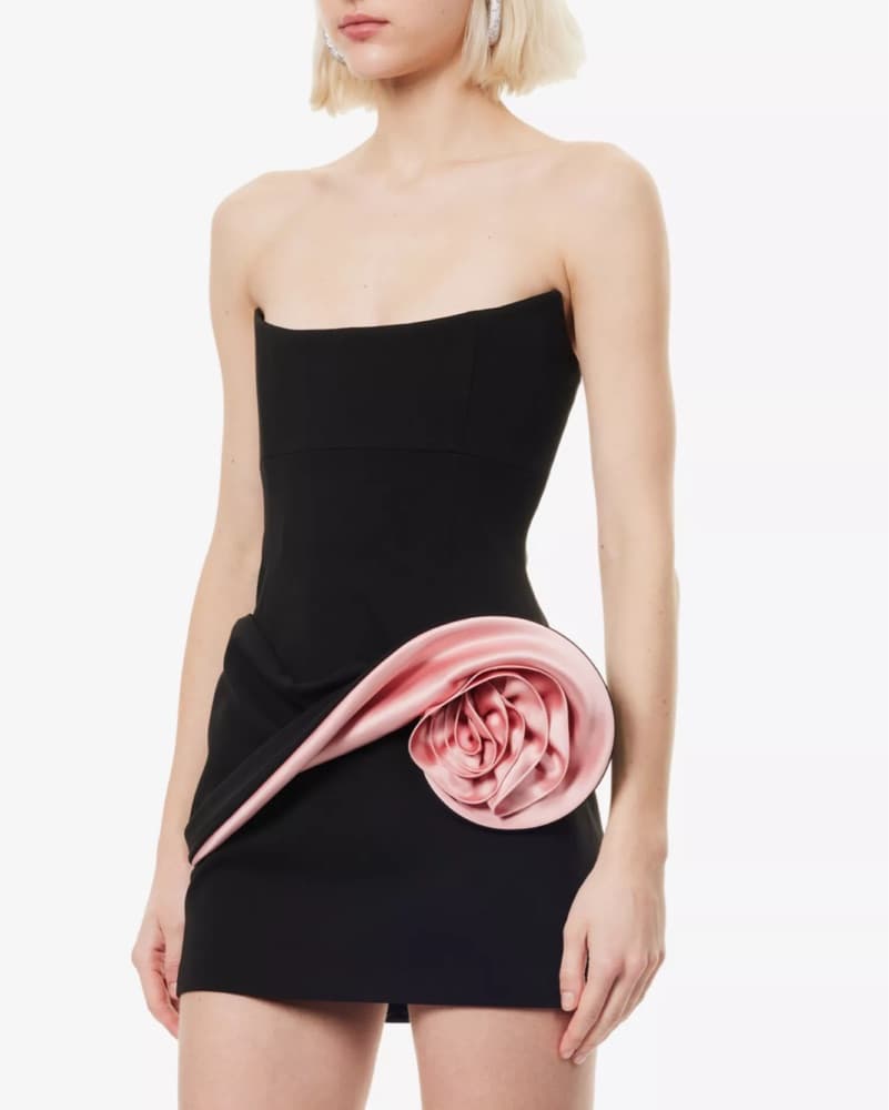 Magda Butrym Rose Mini Dress - Image 4