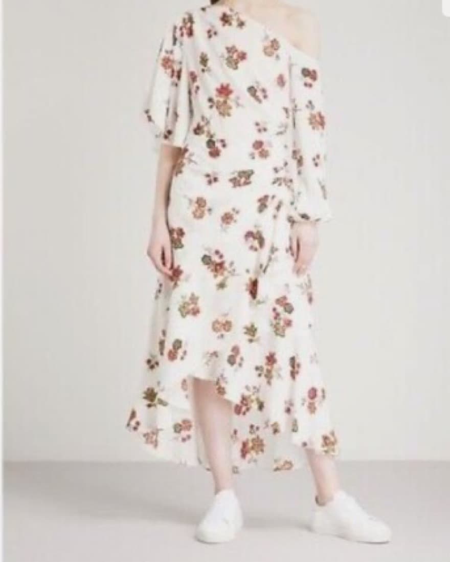 A.L.C. Florence Asymmetric Floral Silk  - Image 3