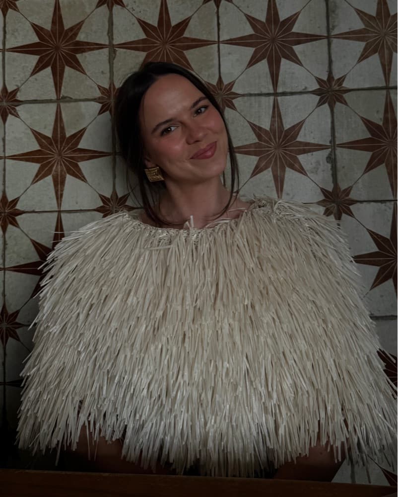 Brunello Cucinelli Fringe Cropped poncho - Image 1