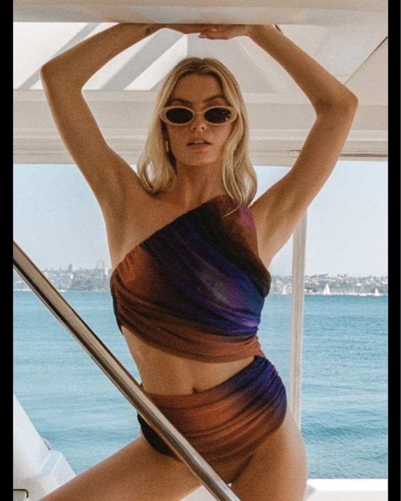 Printed Tulle One Piece Swimsuit  - Image 2