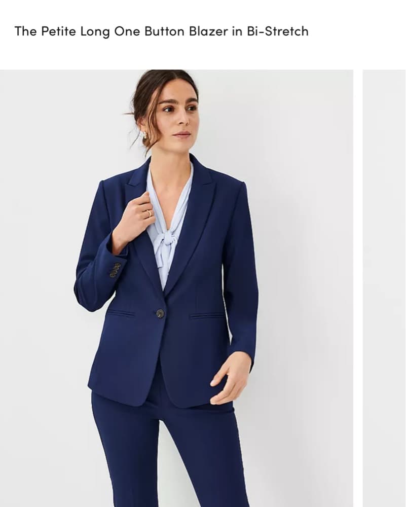Ann Taylor Navy Blue Blazer  - Image 1