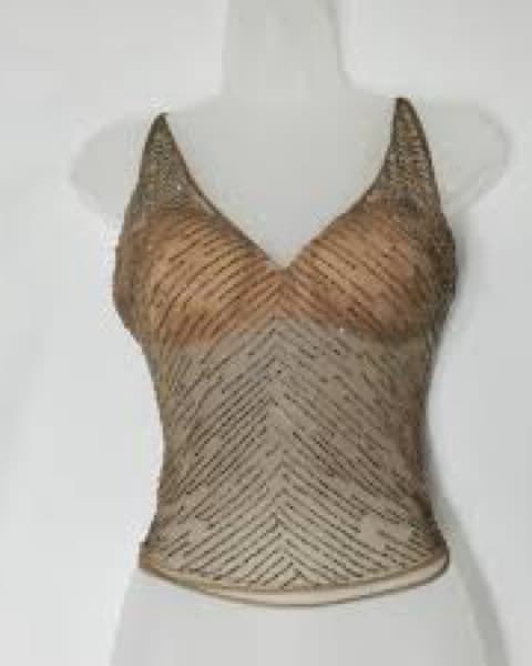 Striking Beaded La Perla Top - Image 2