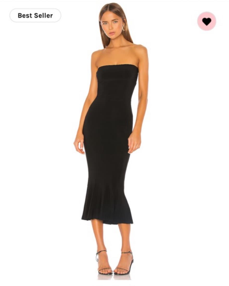 Normal Kamali Strapless Fishtail Dress - Image 1