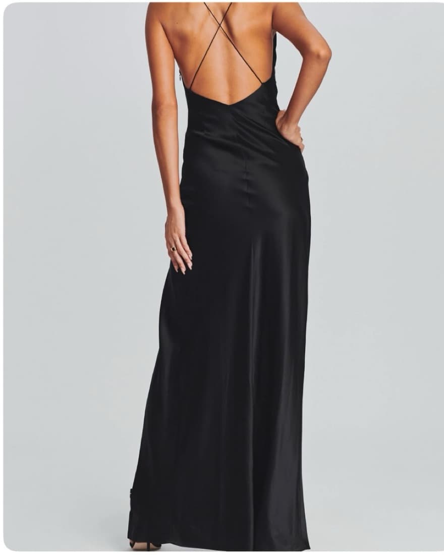 Amina Silk Dress - Image 2