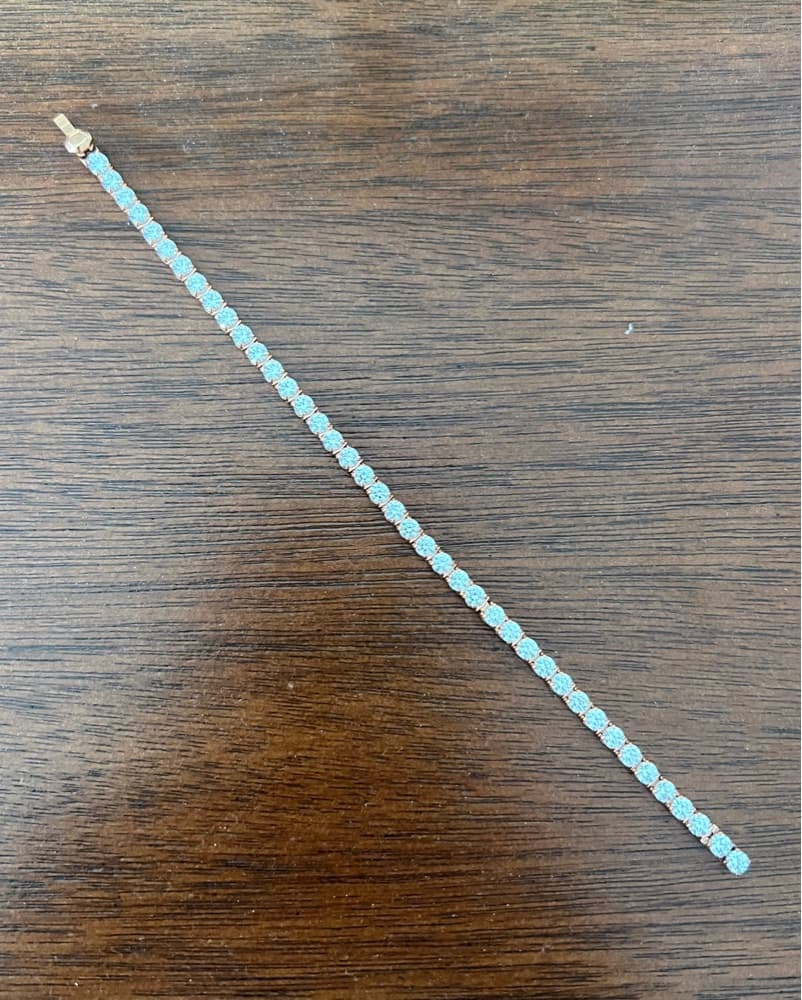 Rose Gold Tennis Bracelet - Image 2