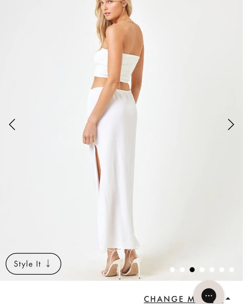 White Maxi Skirt  - Image 3