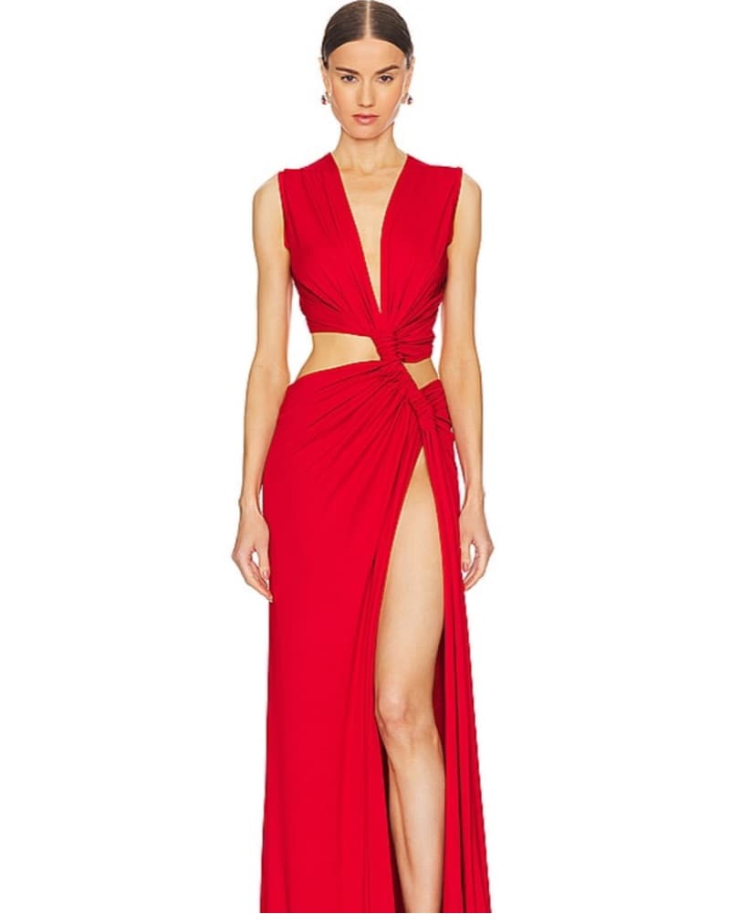 Sid Neigum Alluring Red Maxi Dress - Image 1