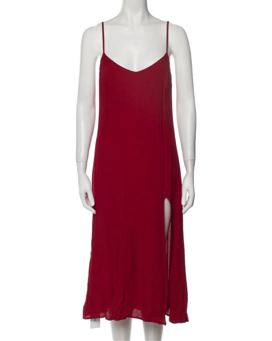 REFORMATION RED MIDI DRESS - Image 1