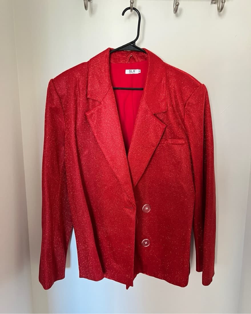 SLA the Label Red Glitter Suit Set - Image 3