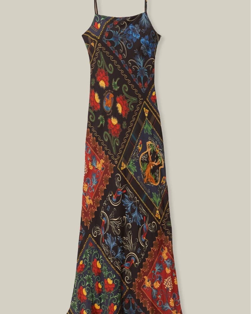 Farm Rio Mixed Arabesque Scarves Maxi - Image 5