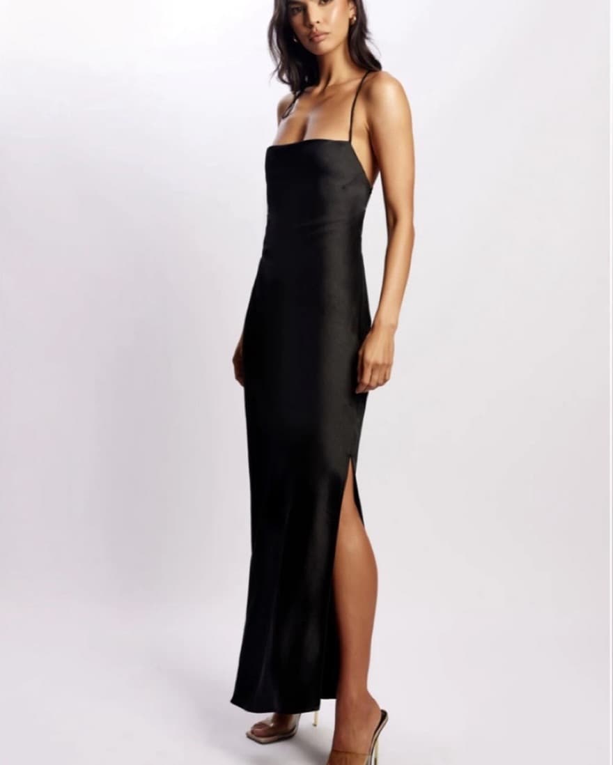 Sydney Straight Neck Slip Maxi Dress  - Image 1