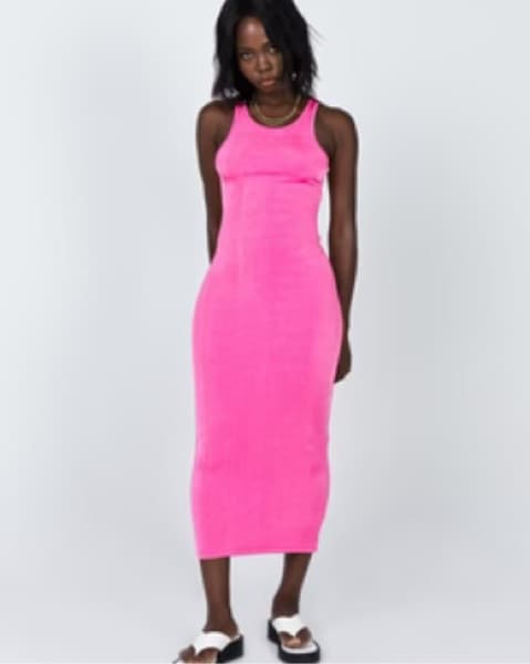 Lioness Everlast Midi Dress – Hot Pink ( - Image 2