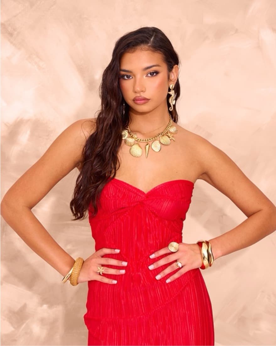 Red Mini Dress - Image 1