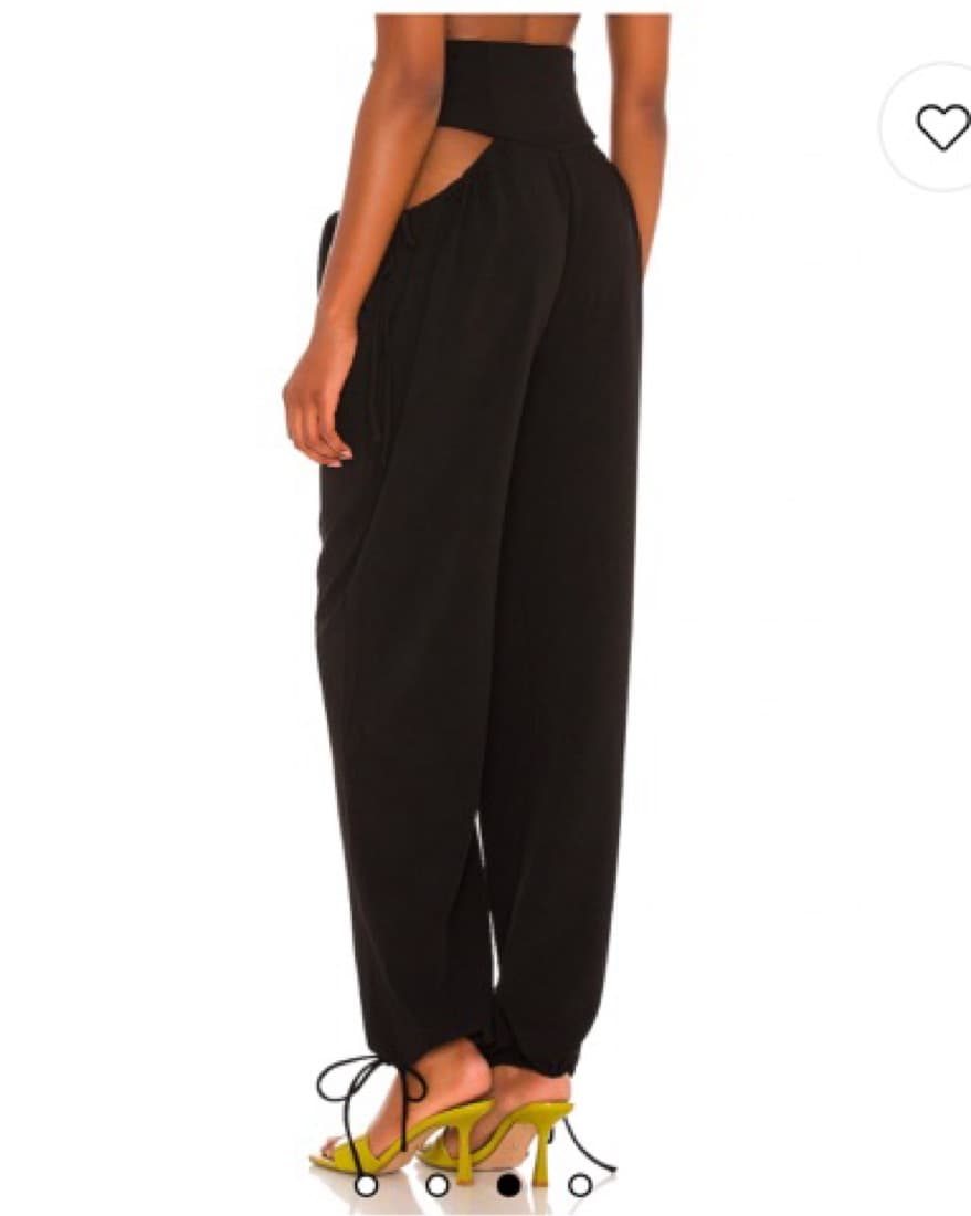 h:ours Suki Cutout Jogger in Black - Image 2