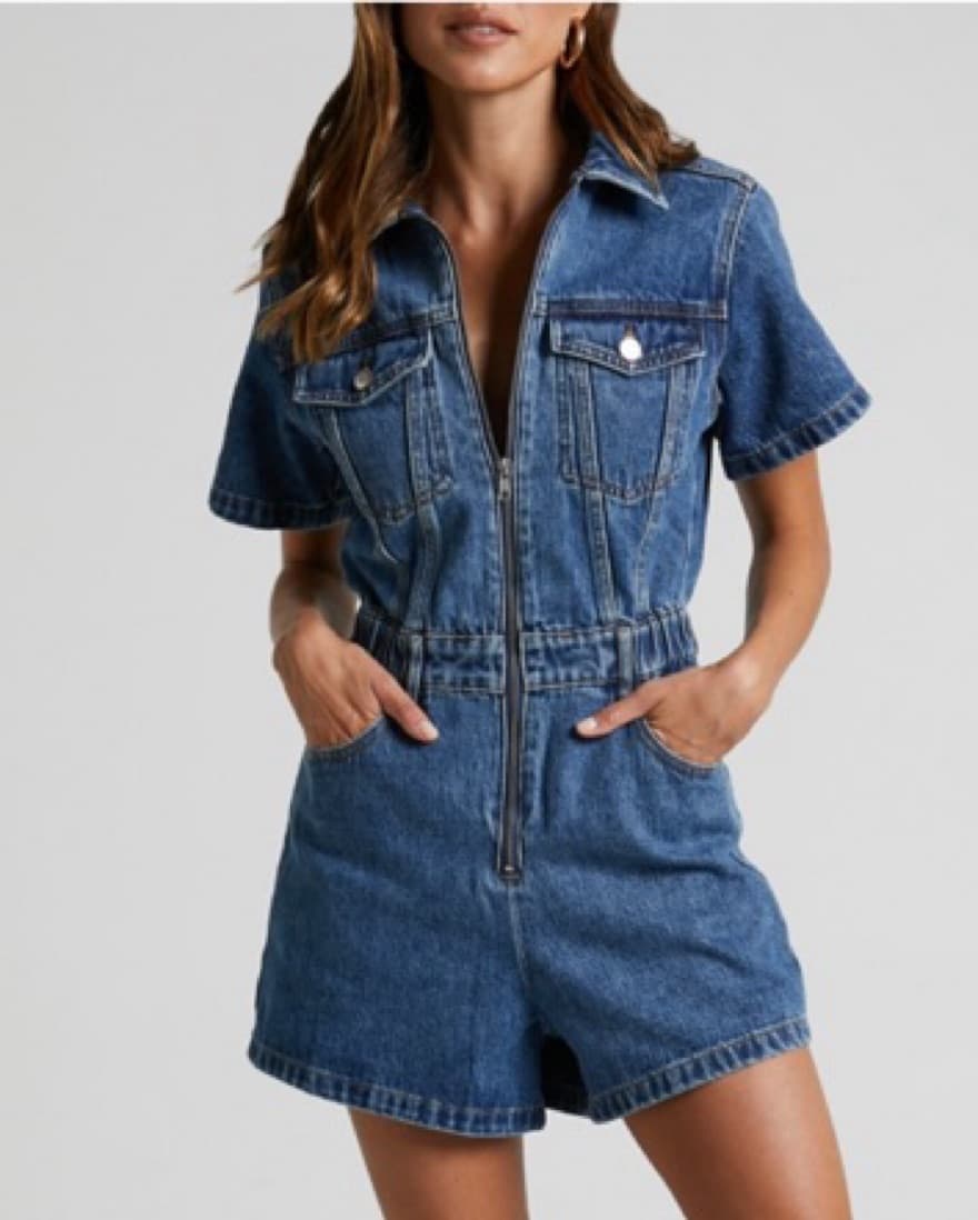 MAURIEL PLAYSUIT - RECYCLED COTTON UTILI - Image 1
