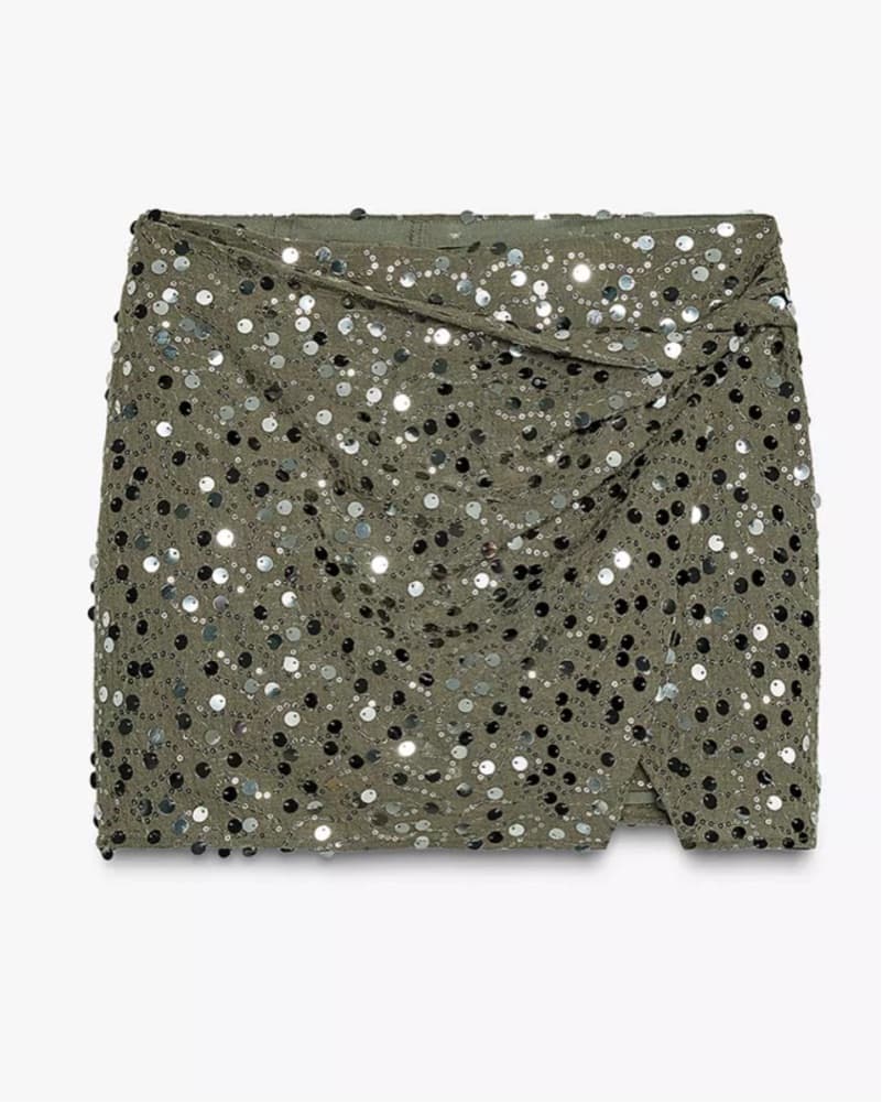Dazzling Sequin Mini Skort - Image 5