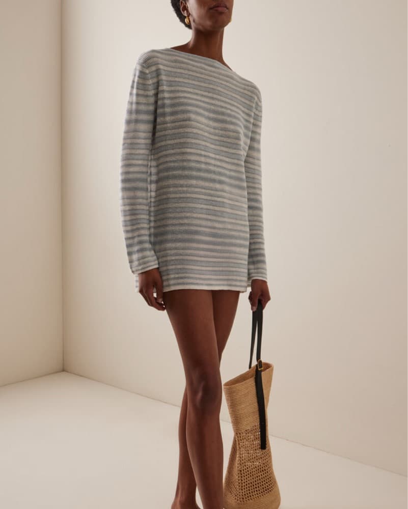 ELCE Exclusive Aura Striped Mini Dress - Image 1