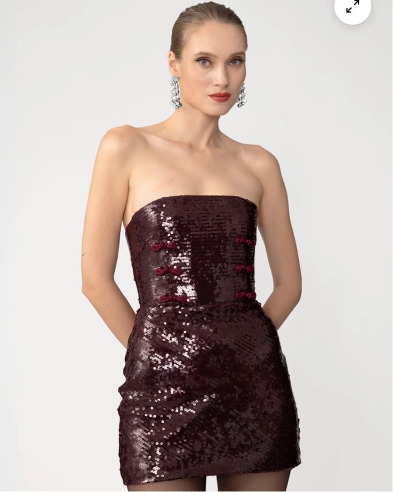 Sau Lee Cindy Sequin Mini Dress - Image 2
