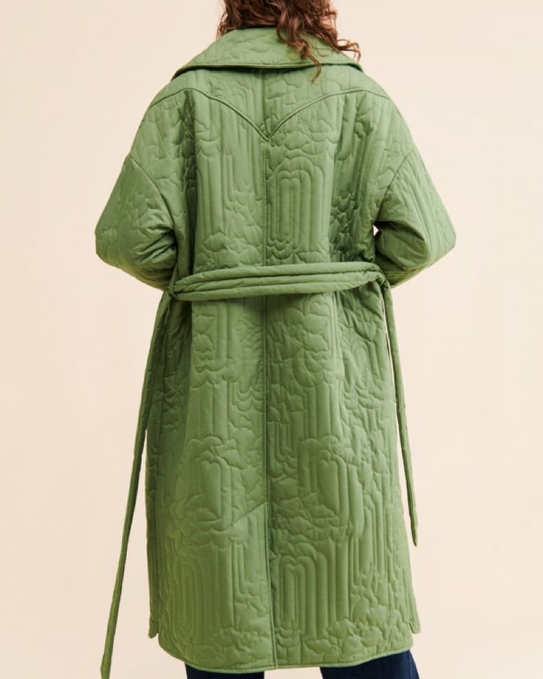 Damson Madder Gilda Quilted Coat - Image 2