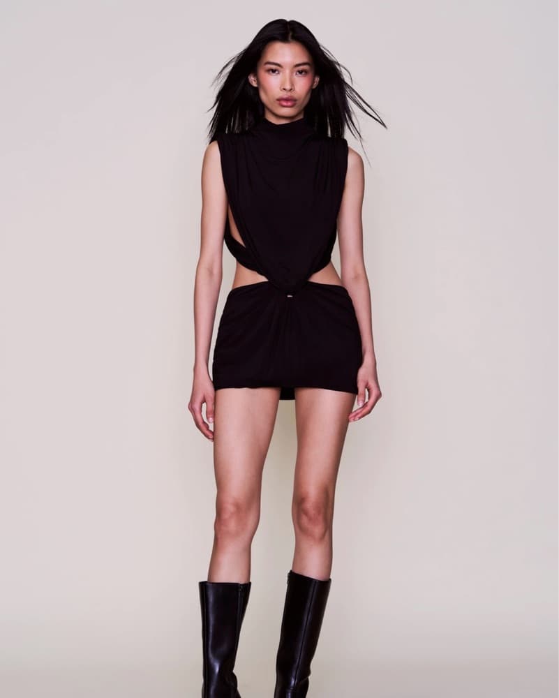 Guizio Shylay Black Mini Dress - Image 2