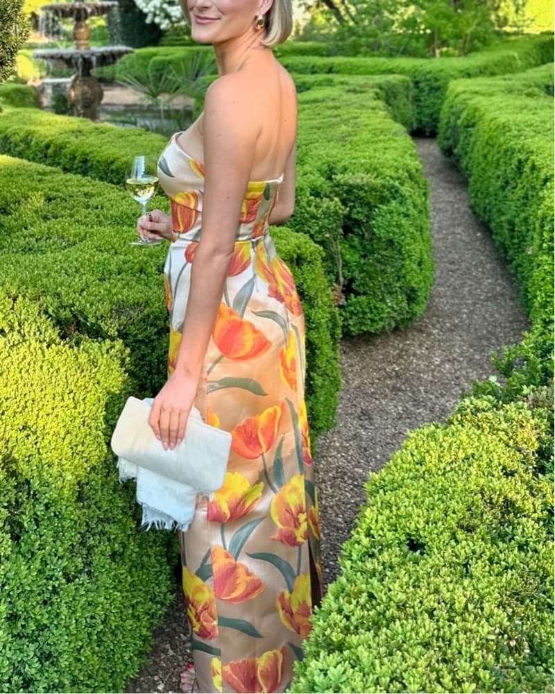 Milly Orion Tulip Jacquard Dress - Image 3