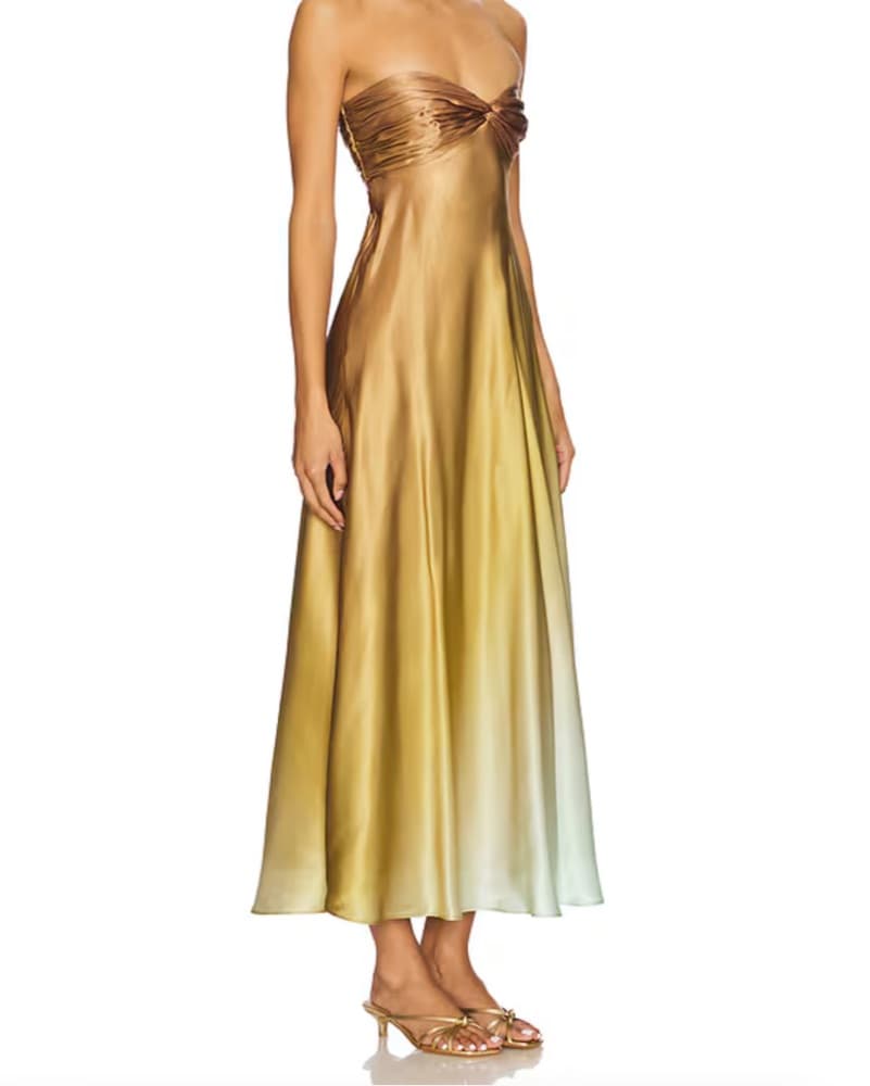 CAMI NYC Aveiro Ombre Strapless Dress - Image 2