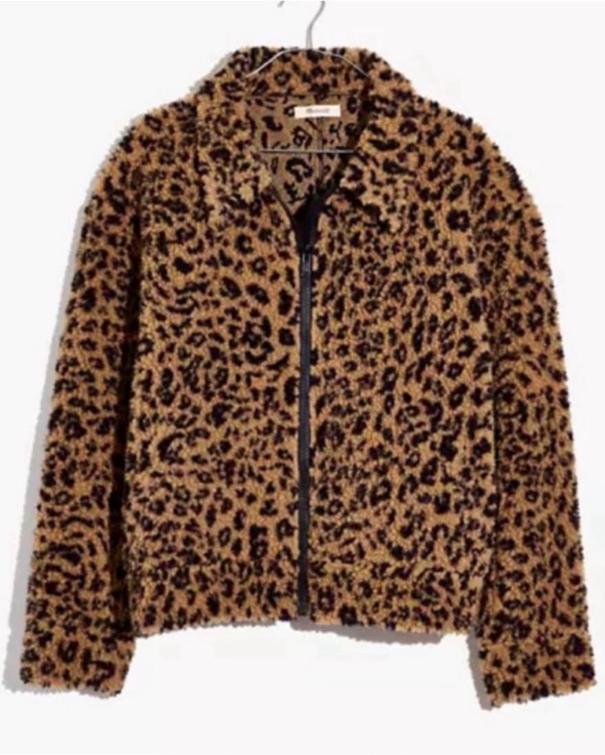 Madewell Leopard Sherpa Jacket - Image 3