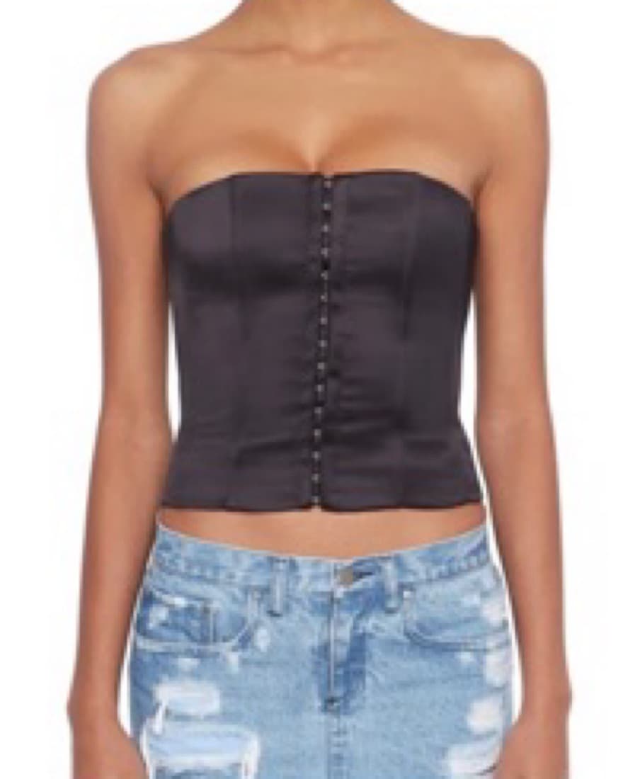 Danielle Guizio Black Corset Top - Image 3