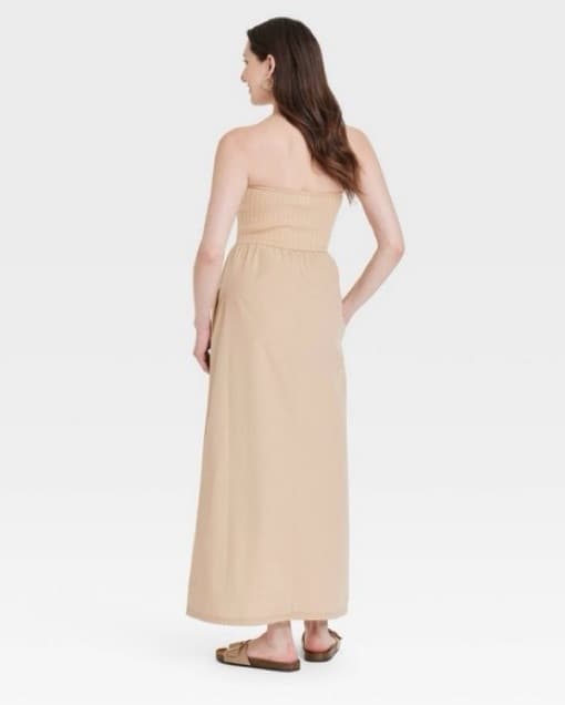 Beige Sweater Maxi Dress - Image 2