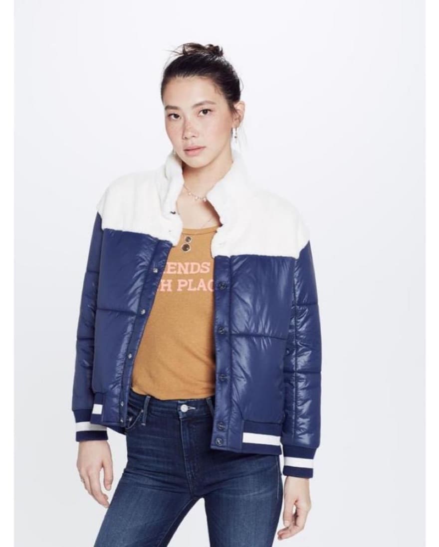 Mother Puff Fur Snap Jacket - Image 5
