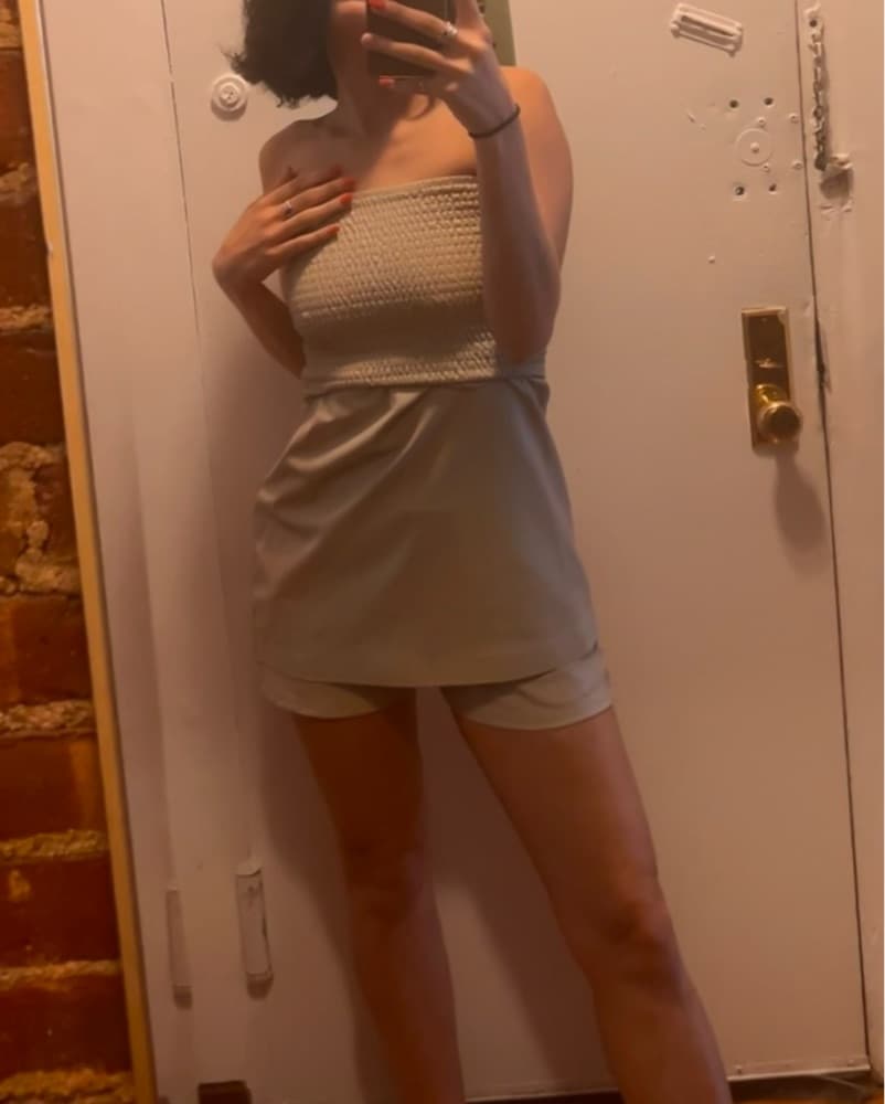 Strapless Mini Dress W Matching Shorts  - Image 1