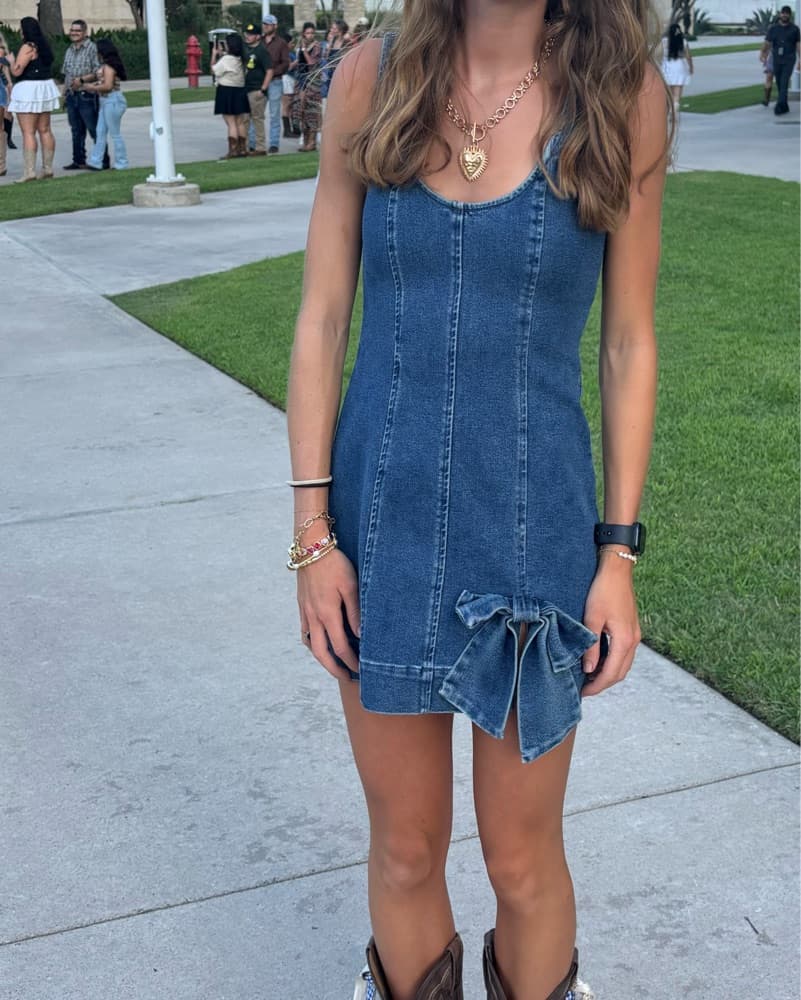 Show Me Your Mumu Denim Dress - Image 3