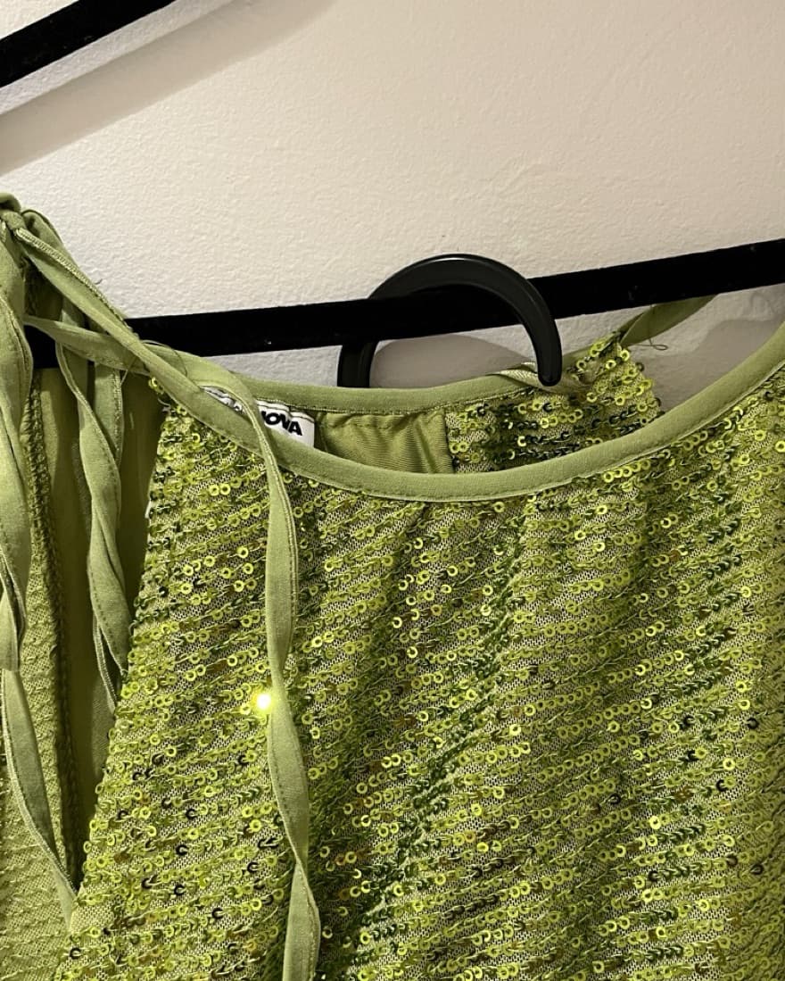 Green Sequin Two Piece Set - Image 4