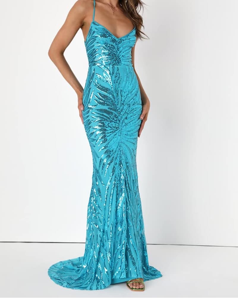 Sequin Mermaid Gown - Image 1