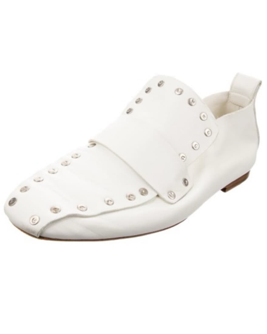 Celine White Studded Loafers  - Image 2