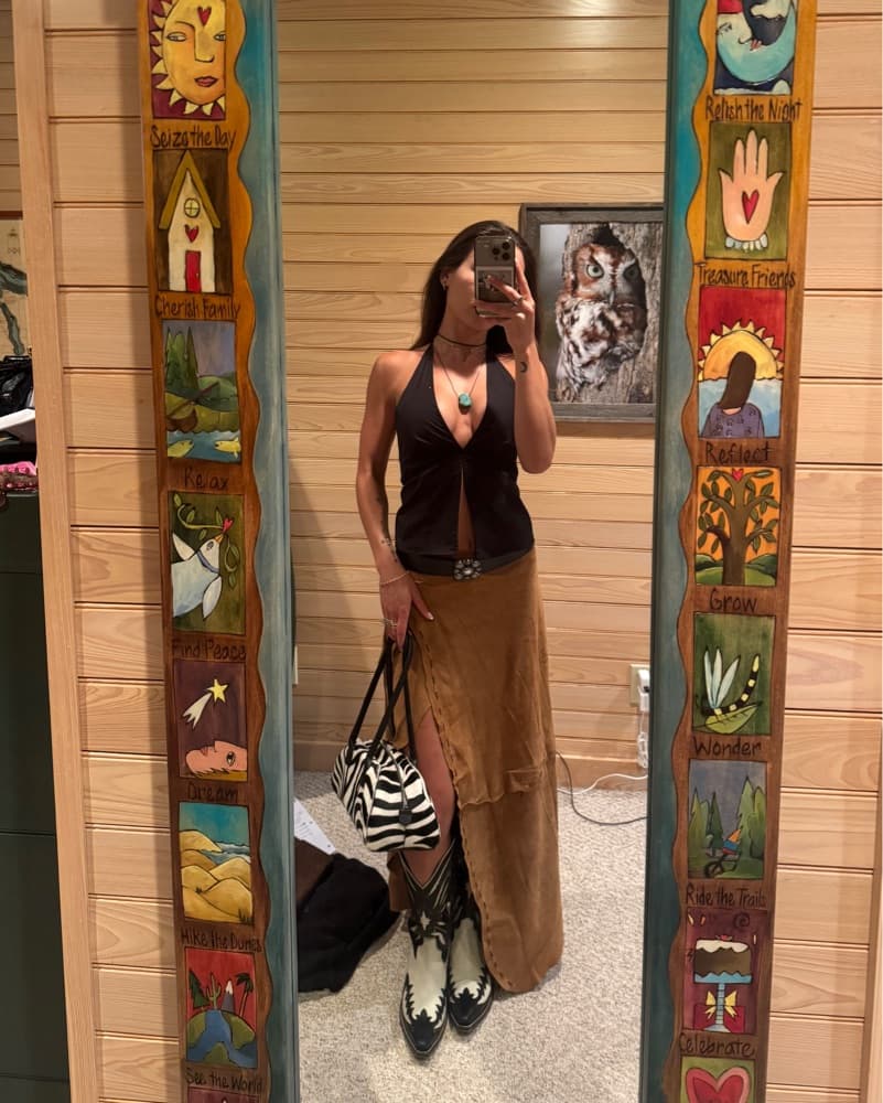 Suede Skirt  - Image 2