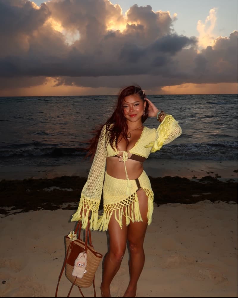 Yellow Crochet Fringe Set  - Image 6